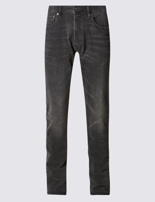 Slim Fit Washed Jeans